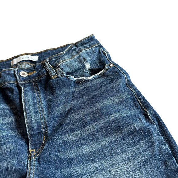 KanCan Skinny Mid-Rise Jeans Distressed Chewed Hem Cropped Size 28 Women's - Picture 4 of 10